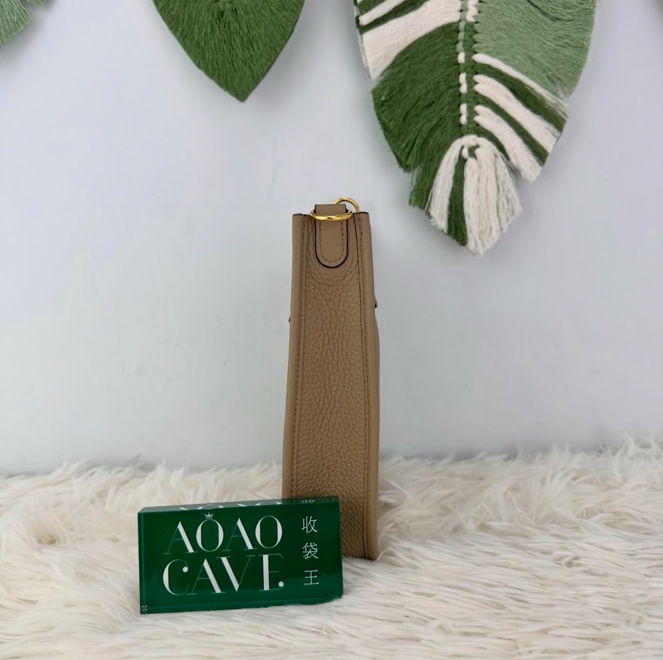 Hermes 閑置品🌟 Mini Evelyne 馬爾法米色 B Stamp 2024年 全套有單