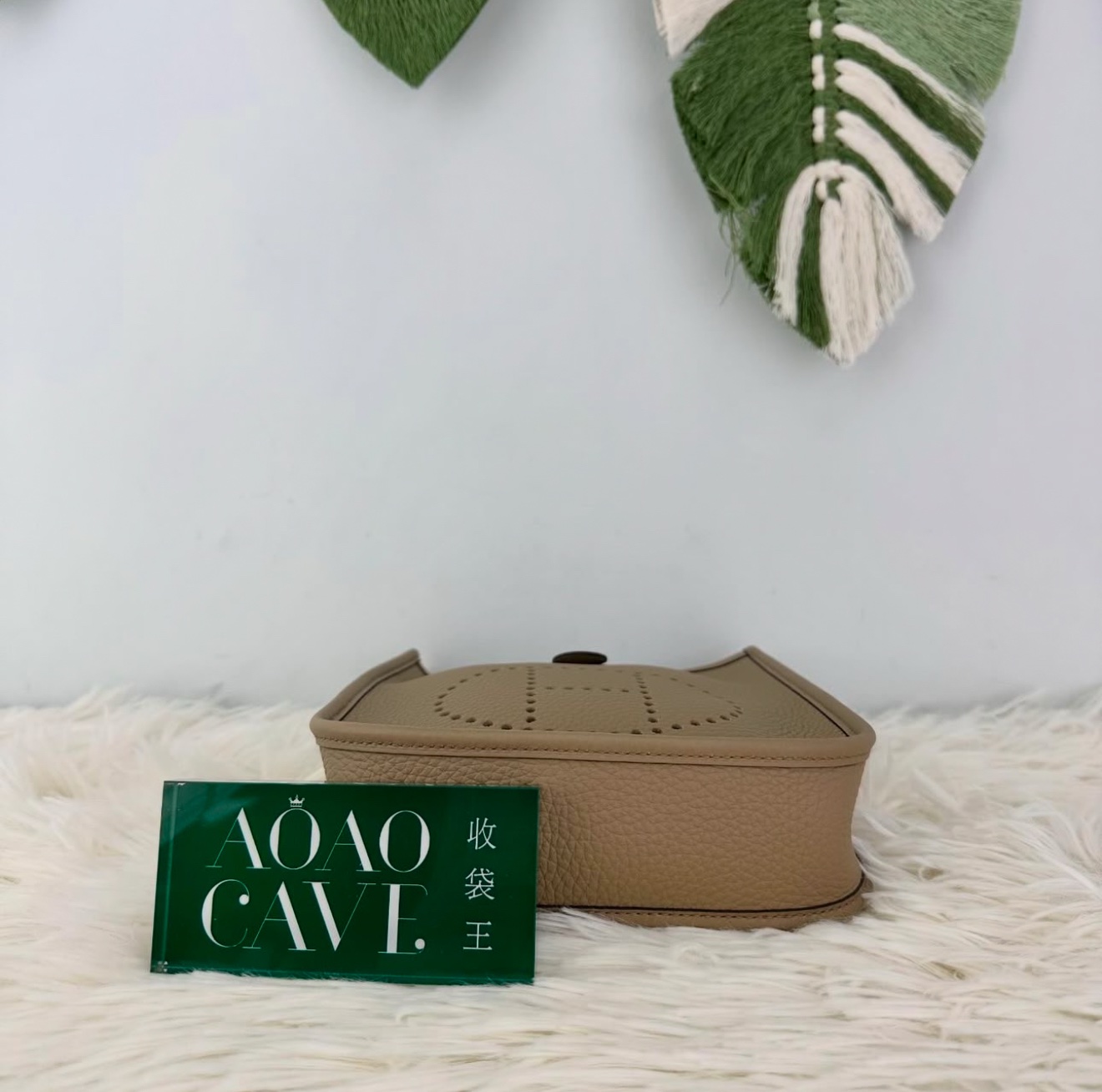 Hermes 閑置品🌟 Mini Evelyne 馬爾法米色 B Stamp 2024年 全套有單